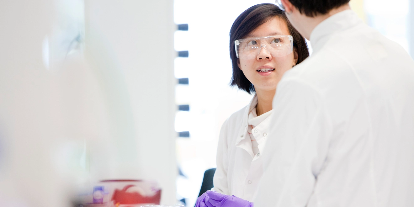 science research woman.